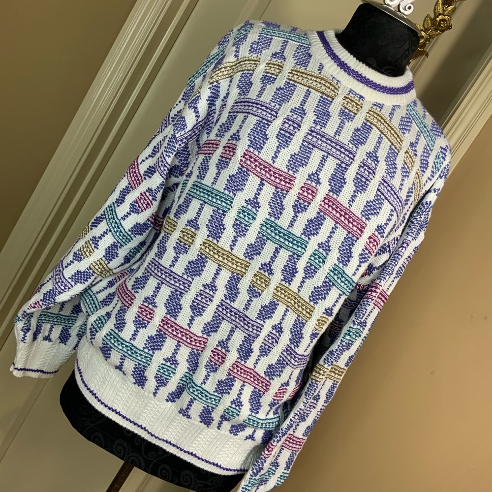 Colours Mens Sweater Vintage M Multi Color #L1